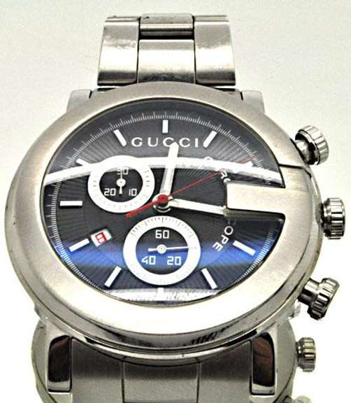 GUCCI G CHRONO 101M STAINLESS STEEL SWISS QUARTZ WATCH