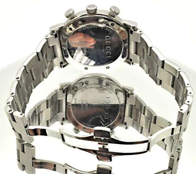 GUCCI G CHRONO 101M STAINLESS STEEL SWISS QUARTZ WATCH