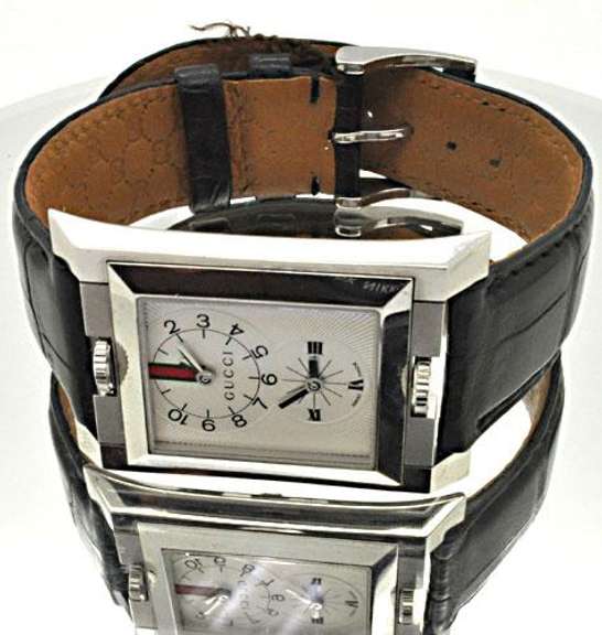 Gucci 111 Dual Time Collection Guccio Watch