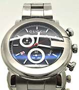 GUCCI G CHRONO 101M STAINLESS STEEL SWISS QUARTZ WATCH