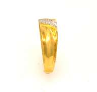 Fancy Diamond Band in Gold, Size 6.75