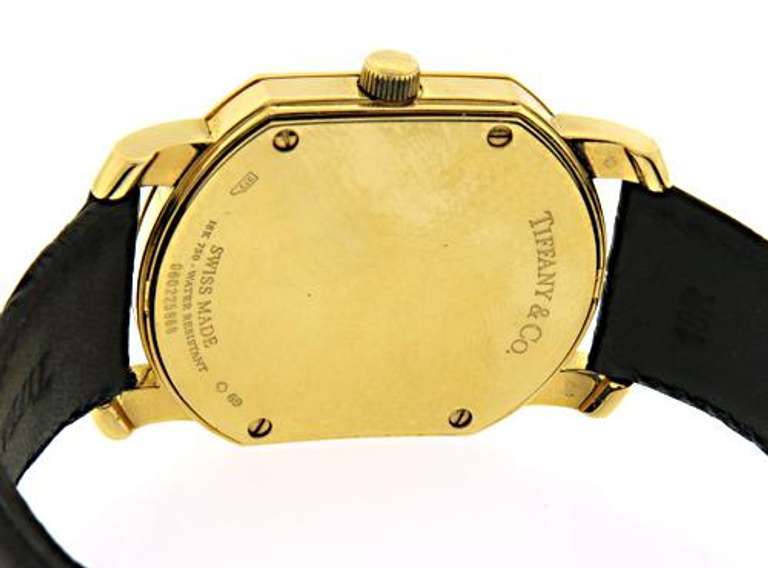 Elegant 18kt YG Tiffany & Co. Mark Couple Resonator Watch