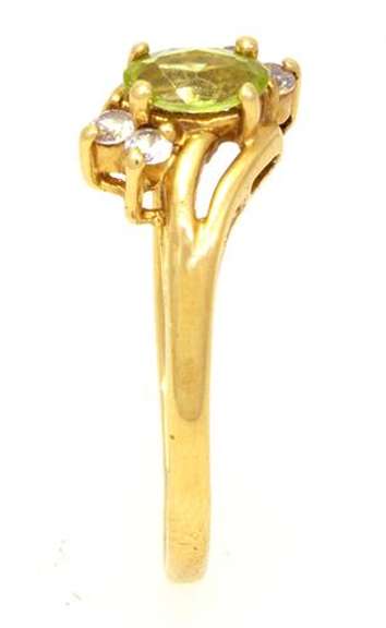 Peridot Ring in Gold, Size 8.5