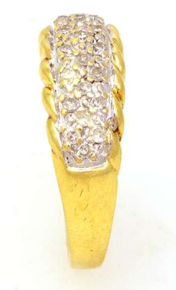 Diamond Cluster Ring in Gold, Size 6