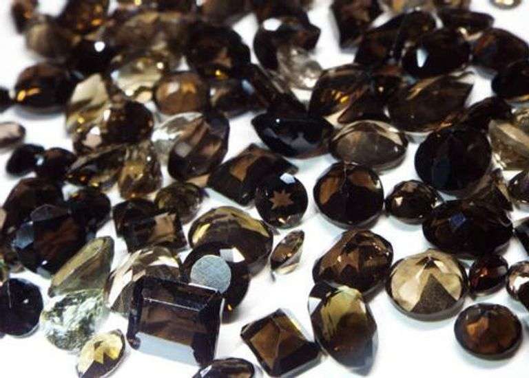 Huge PARCEL/LOT Smokey Topaz Gemstones Assorted