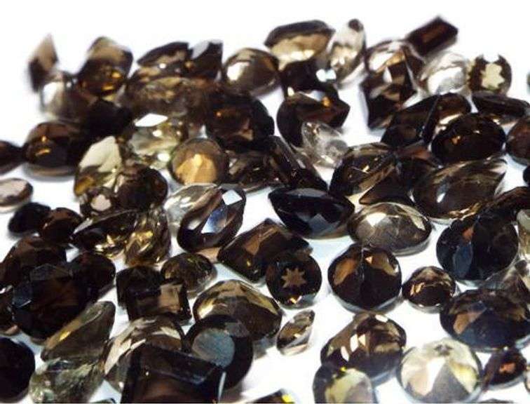 Huge PARCEL/LOT Smokey Topaz Gemstones Assorted