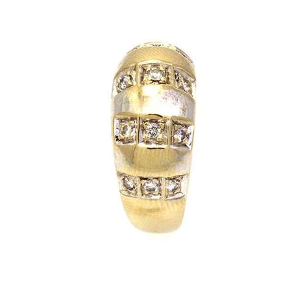 Diamond Band in White Gold, Size 4.75