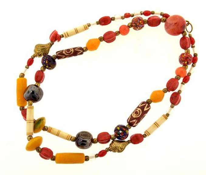Colorful Unique Beaded Necklace