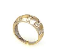 Diamond Band in White Gold, Size 4.75