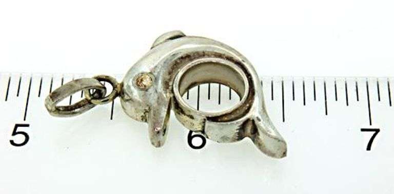 Le Vian Sterling Silver Dolphin Pendant