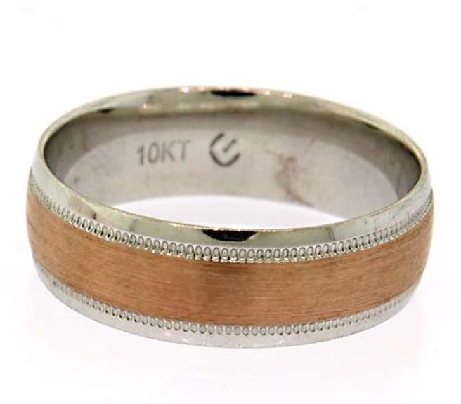 10KT Gold Two Toned Band