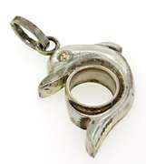 Le Vian Sterling Silver Dolphin Pendant