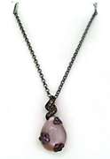 Carlo Viani Pink Gemstone Pendant Necklace