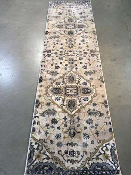Vintage Reproduction Medallion Design 8ft Runner