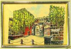 Italian Handcrafted Collectible Cert. Gold Leaf Scenery