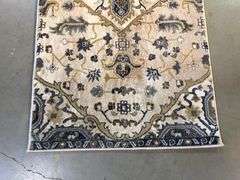 Vintage Reproduction Medallion Design 8ft Runner