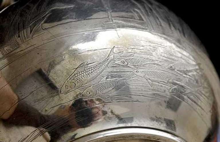 Whiting Asthetic Movement Sterling Acid Etched Water Pitcher