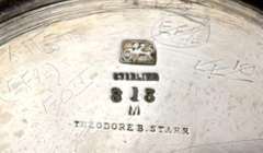 Whiting Asthetic Movement Sterling Acid Etched Water Pitcher