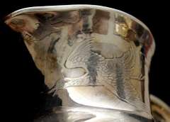 Whiting Asthetic Movement Sterling Acid Etched Water Pitcher