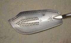 Large Georgian Sterling Silver Crested Fish Slice London 1814
