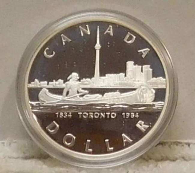 1984 Canada PROOF Silver (50%) Dollar - Toronto