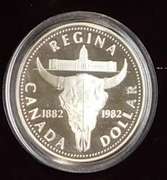 1982 Canada PROOF Silver (50%) Dollar - Regina