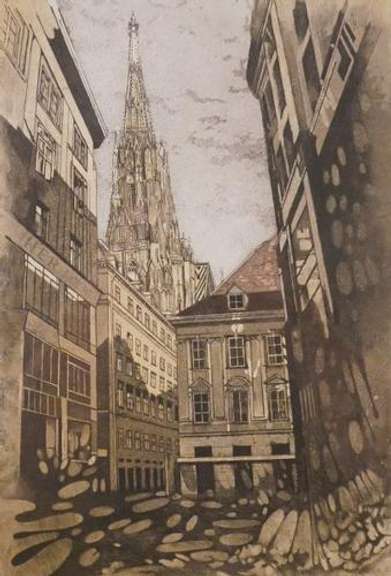 Etching on paper Vienna School