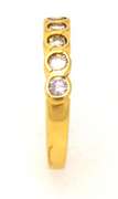 Diamond Band in Gold, Size 6.5