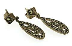 Sterling Silver Marcasite Earrings