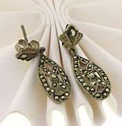 Sterling Silver Marcasite Earrings