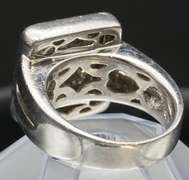 Platinum Princess & Round Diamond Square Ring