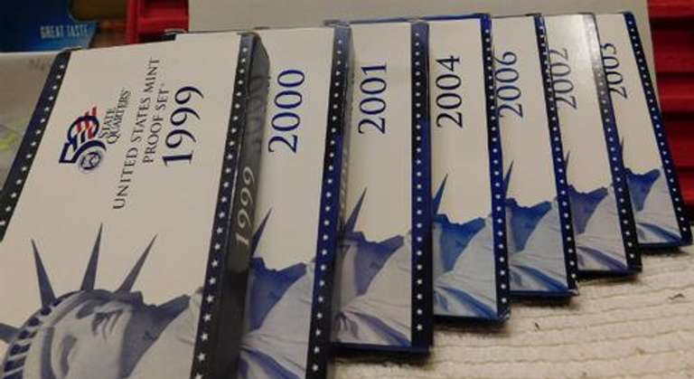 PROOF Sets:  1999 thru 2004;  & 2006    total 7 sets