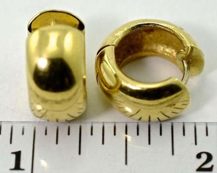 Always Popular 14K Huggie Earrings