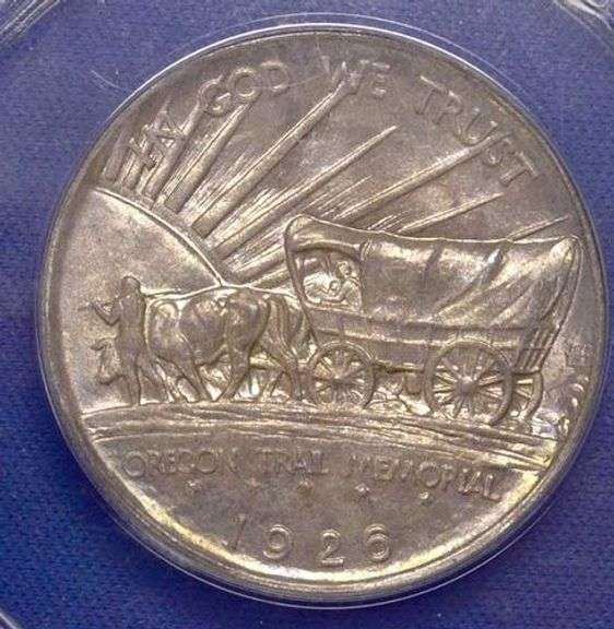 1926 S Lightly Toned Oregon Trail MS 64 ANACS Holdered