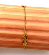 Gold Infinity Link Bracelet, 7in