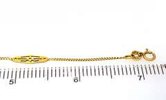 Gold Infinity Link Bracelet, 7in