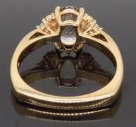 14K Rose Gold Morganite and Diamond Ring