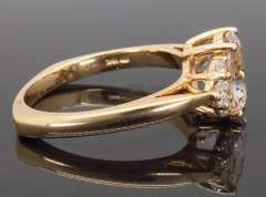 14K Rose Gold Morganite and Diamond Ring