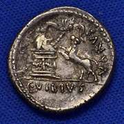 Tougher Roman Republic AR Denarius  VIBIA 24  42 BC S 496