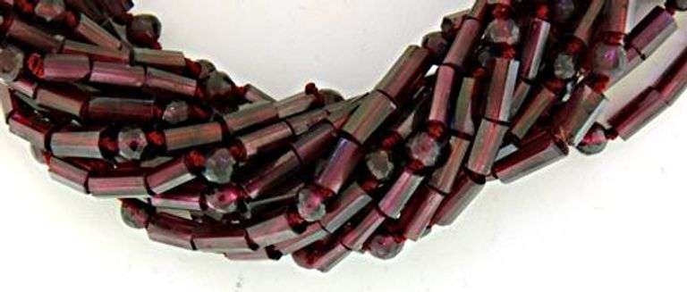 Fabulous Multi Strand Glass Bead Necklace