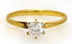 Amazing Diamond Ring in Gold, Size 7.75