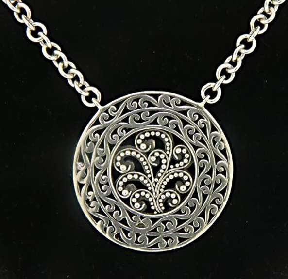 Sterling Silver Disk Pendant
