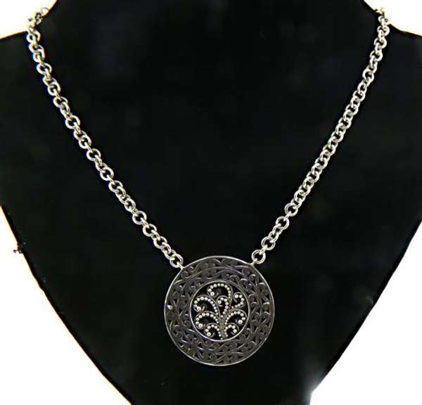 Sterling Silver Disk Pendant