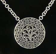 Sterling Silver Disk Pendant