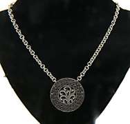 Sterling Silver Disk Pendant