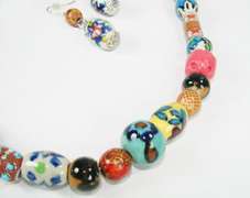 Exciting Art & Craft handpainted Ceramic Beads Set