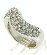 Sparkling Pave Diamond Wave Ring in 18K