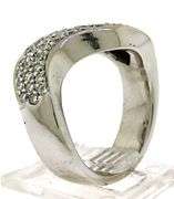 Sparkling Pave Diamond Wave Ring in 18K