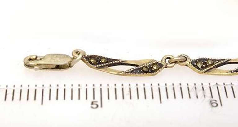 Marcasite 16.25in Sterling Necklace