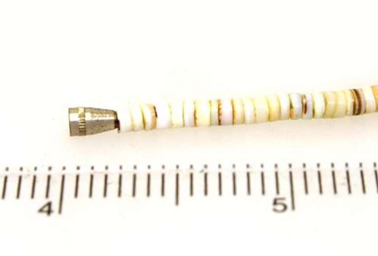 Natural Turquoise & Shell Beaded Necklace, 29in